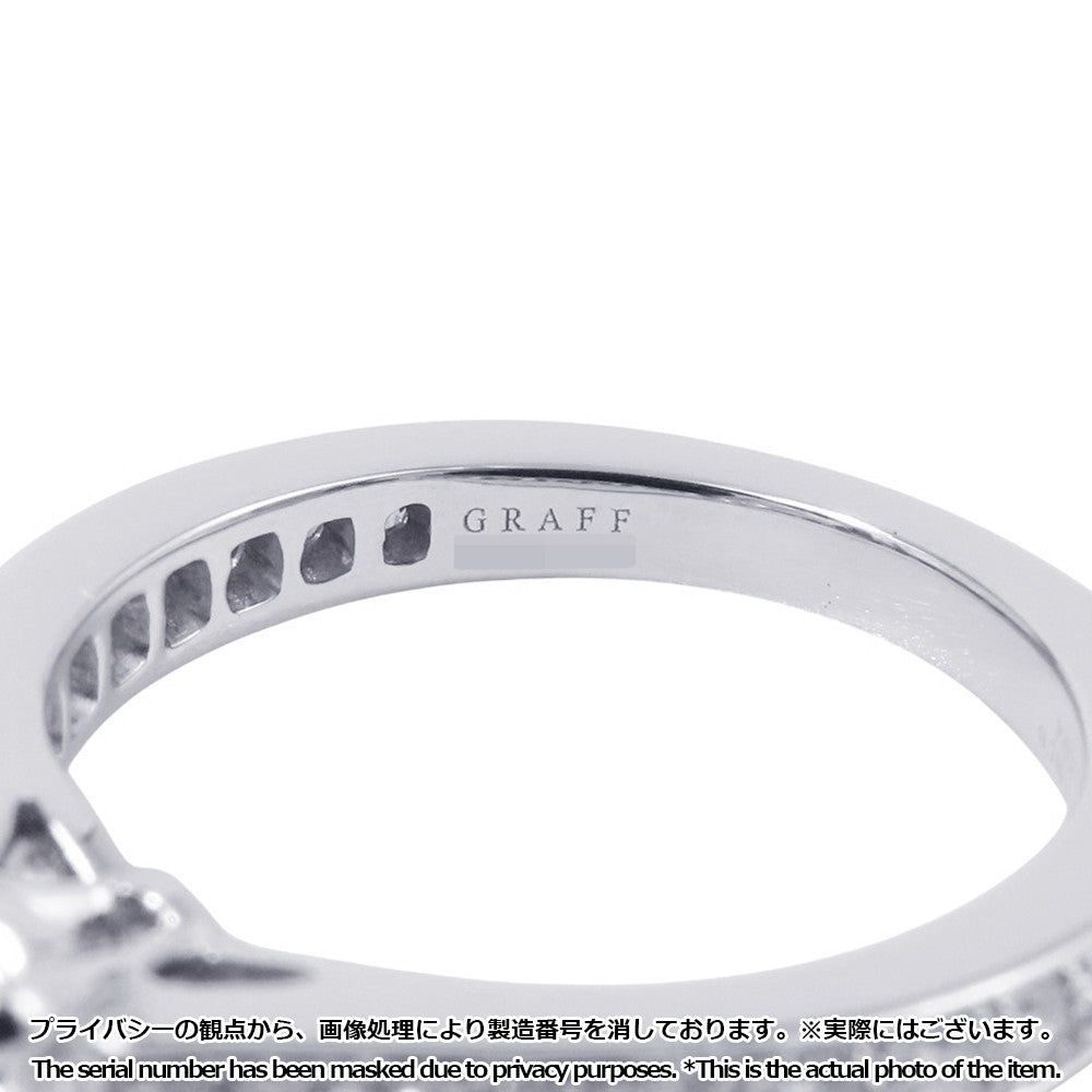 GRAFF Flame Round Diamond Engagement Ring Size Approximately No. 5RPV01 Pt950