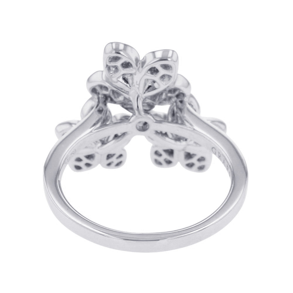 GRAFF Wildflower Diamond Cluster Ring Size Approximately No. 14RGR843 18K White Gold