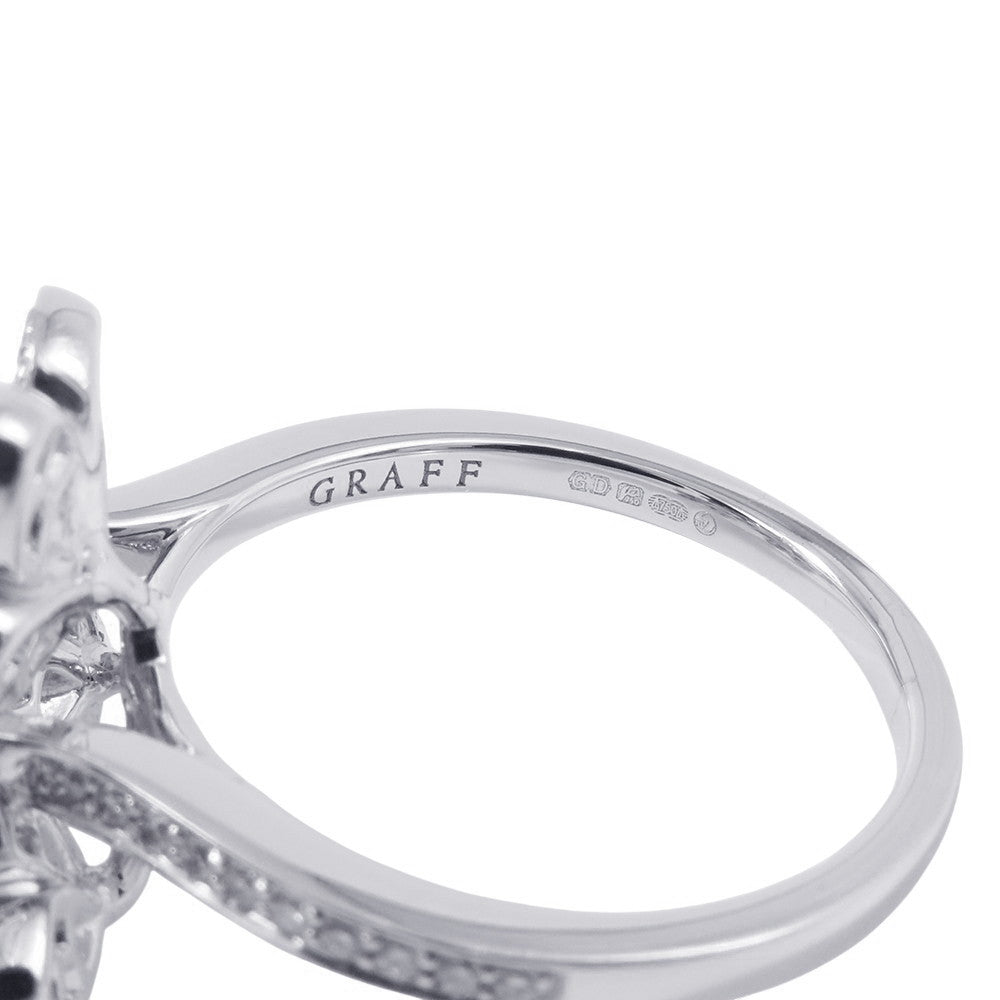 GRAFF Wildflower Diamond Cluster Ring Size Approximately No. 14RGR843 18K White Gold