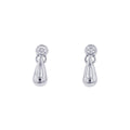 TIFFANY&Co. Elsa Peretti Teardrop Diamond Earrings Pt950