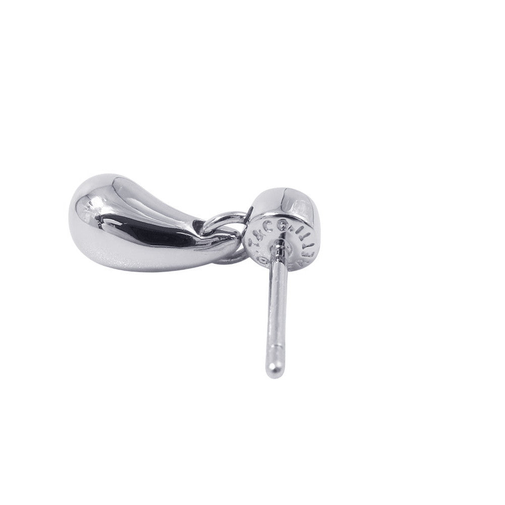 TIFFANY&Co. Elsa Peretti Teardrop Diamond Earrings Pt950
