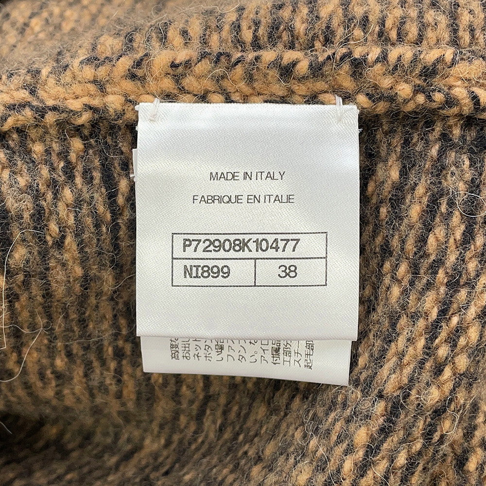 CHANEL cardigan Size 38 BrownP72908 Wool74% Cashmere20% Silk5% Nylon1% Rhinestone
