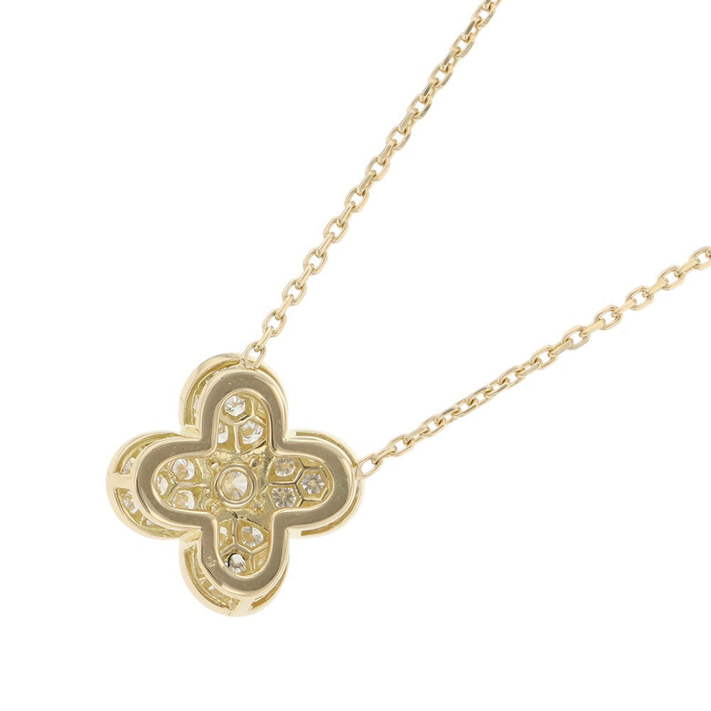 Van Cleef & Arpels Trefle Necklace Large ModelVCAR58000 18K Yellow Gold
