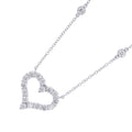 TIFFANY&Co. Sentimental Heart by the Yard Pendant Pt950