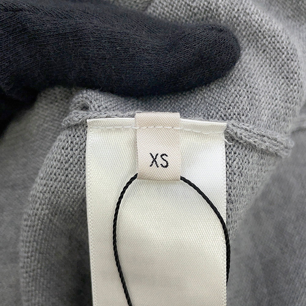 CELINE Triomphe crew neck sweater Size XS Medium Gray2AH80322U.09GM Wool 100%