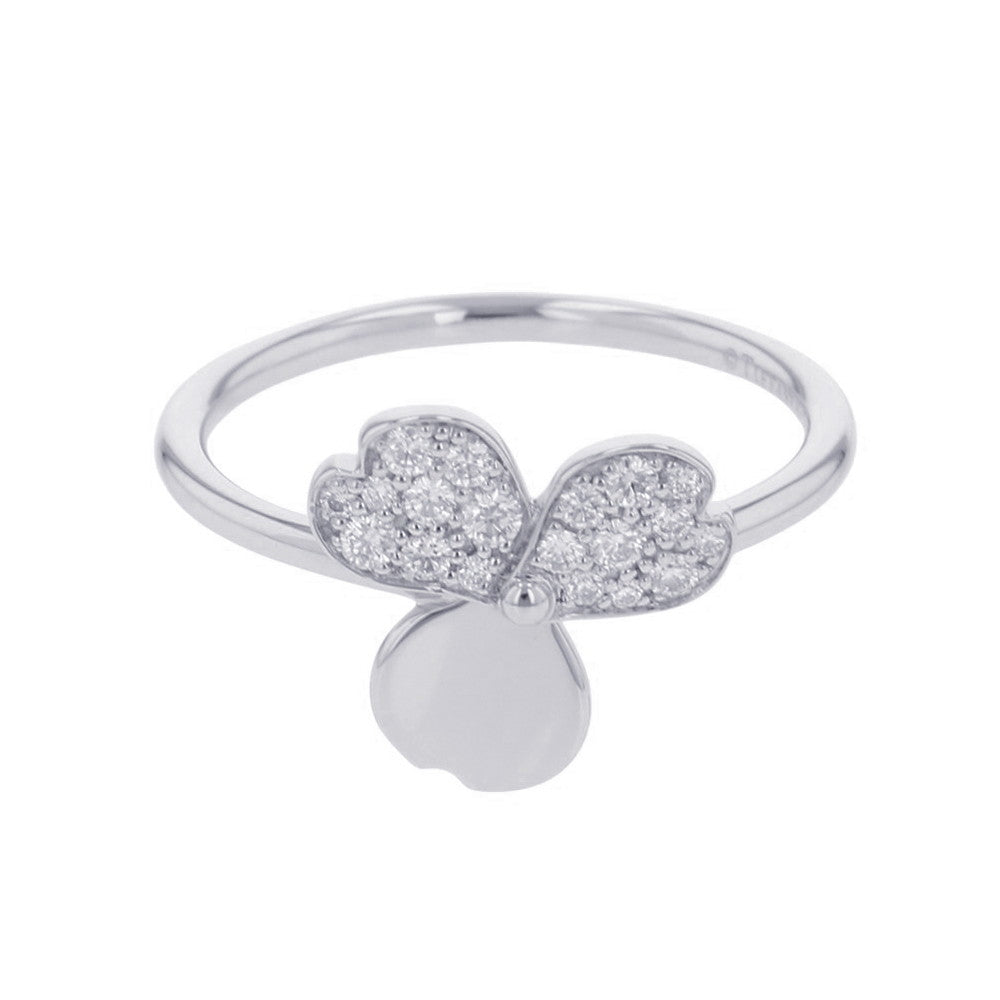 TIFFANY&Co. Paper Flower Ring Size Approximately No. 14 Pt950