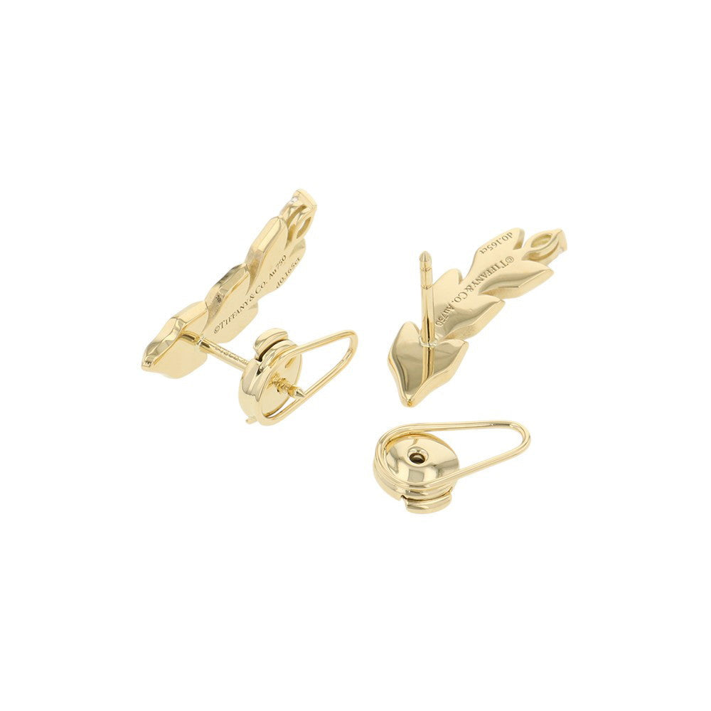 TIFFANY&Co. Victoria Vine Climber Earrings 18K Yellow Gold