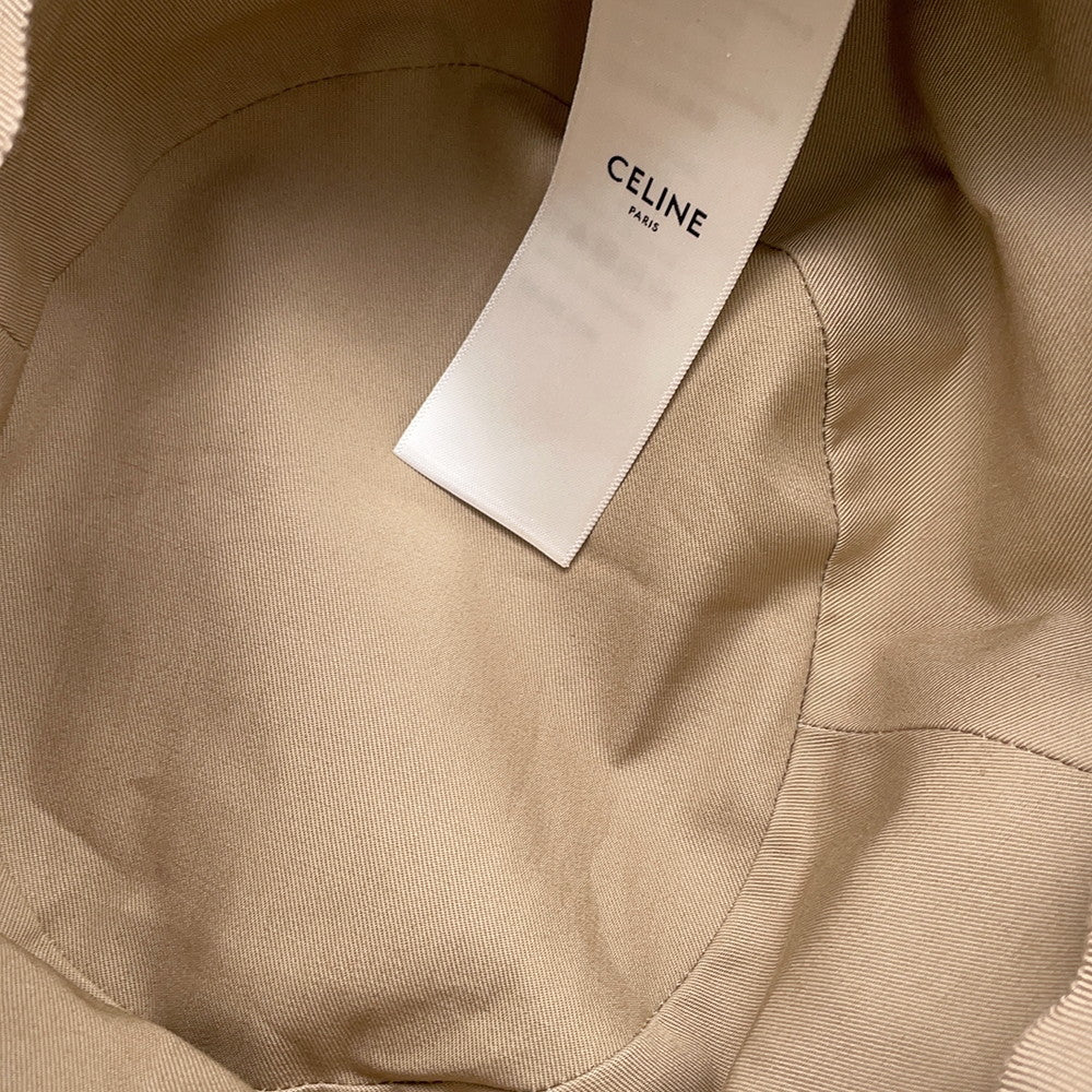 CELINE logo bucket hat Size S Beige2AU3B968P Cotton100%