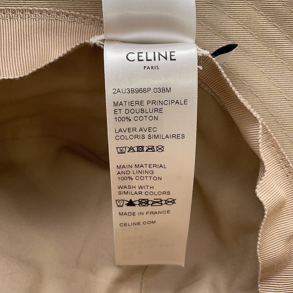 CELINE logo bucket hat Size S Beige2AU3B968P Cotton100%