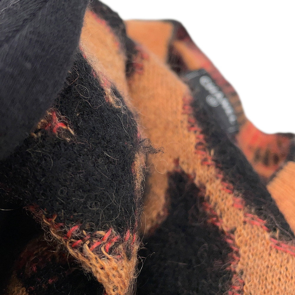 CHANEL Leopard knit sweater Size 36 Brown/Black/PinkP75361 Cashmere43% Mohair 32% Polyamide19% Wool 6%