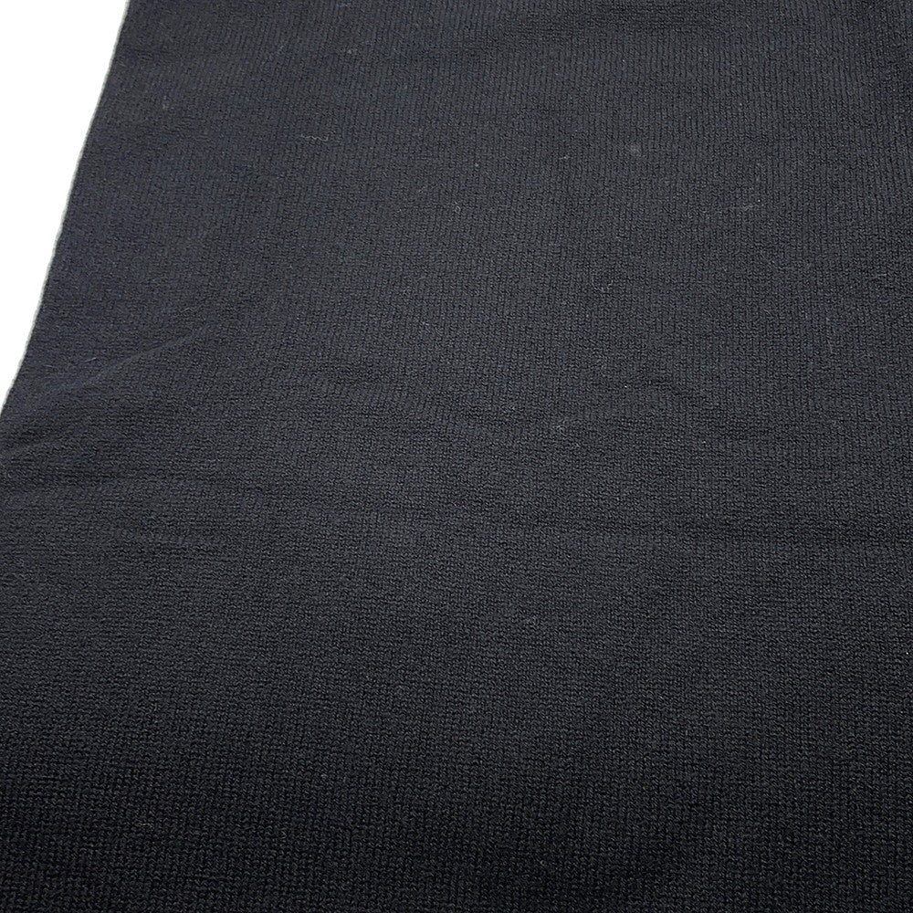 CHANEL CC Logo Large Scarf Black/White/Pink Cashmere100%