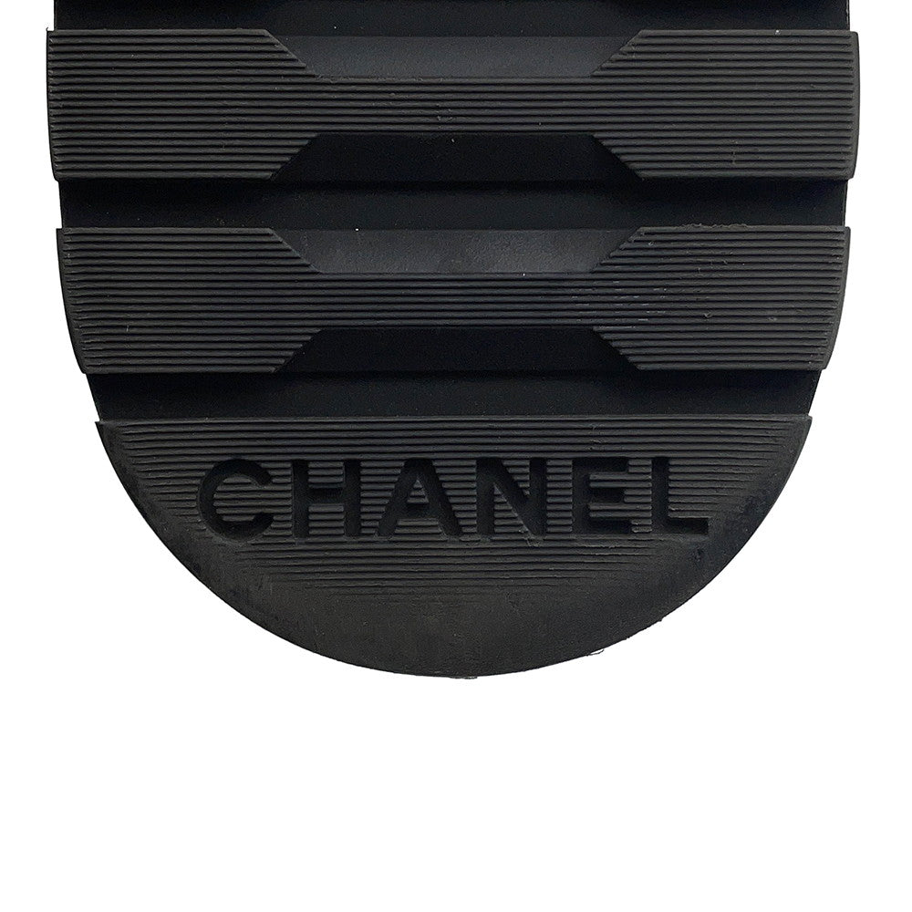 CHANEL CC Logo Short Boots BlackG39516 Leather Size 35