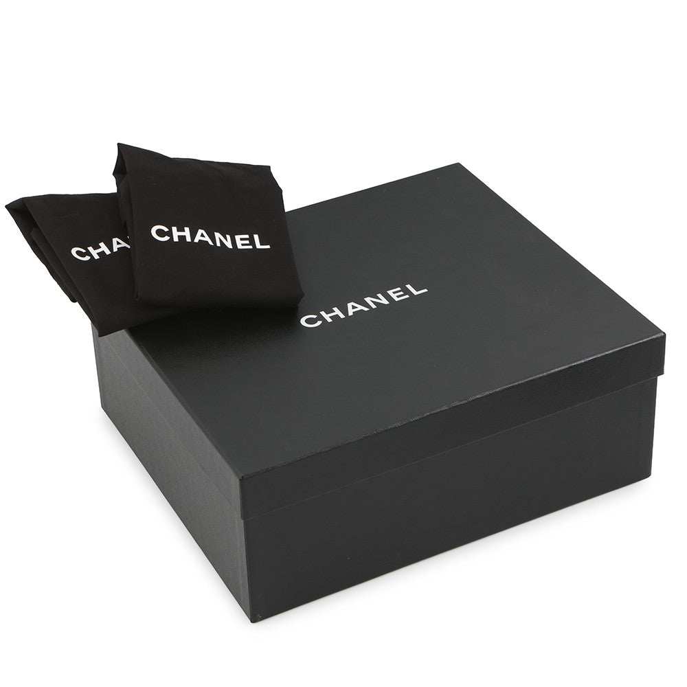 CHANEL CC Logo Short Boots BlackG39516 Leather Size 35