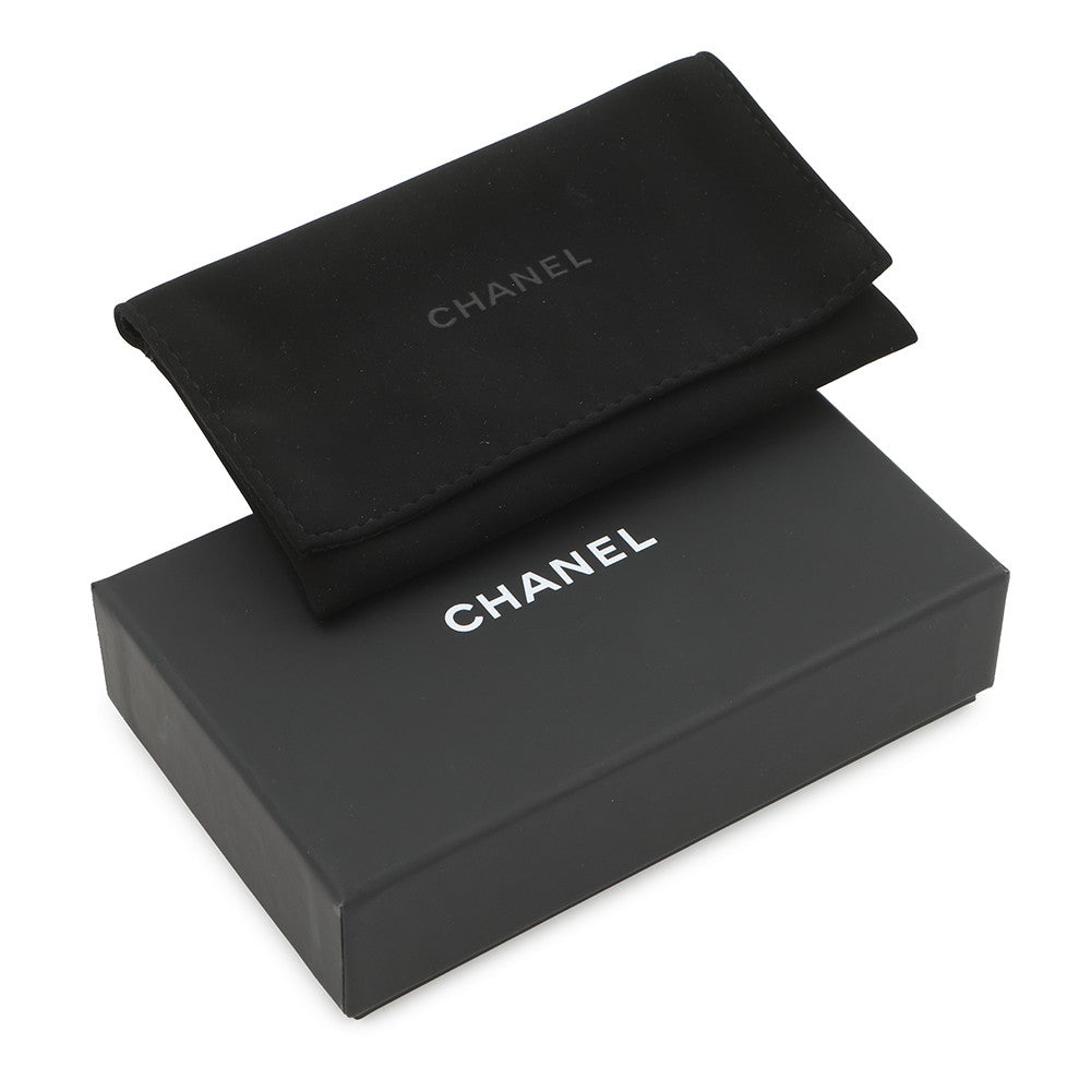 CHANEL Matelasse CC Logo Card Case BeigeAP4333 Caviar Leather