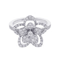 GRAFF Wildflower Diamond Ring Size Approximately No. 9RGR846 18K White Gold