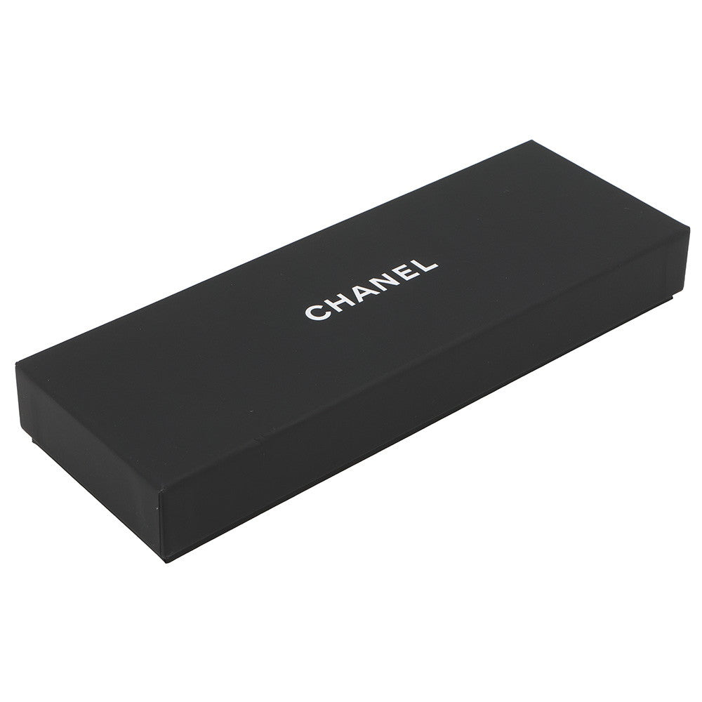CHANEL Barrette CC Logo BlackAAA265 Cotton Metal