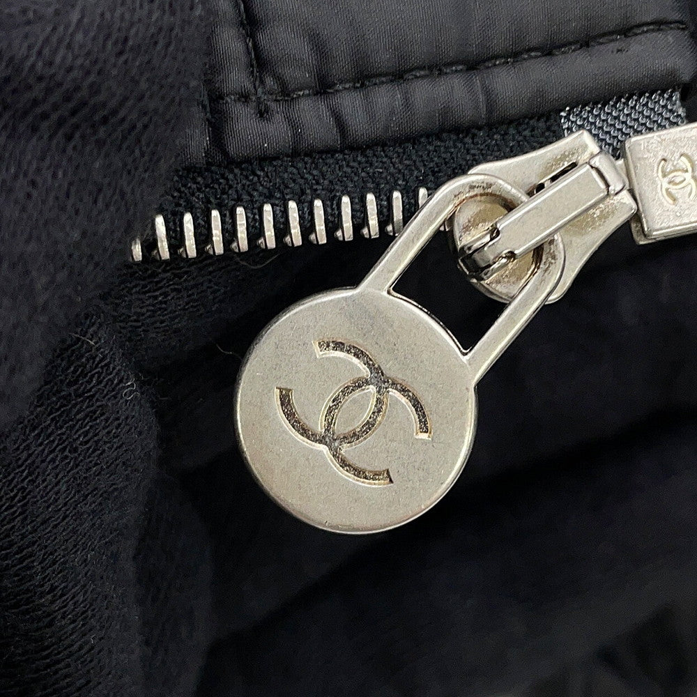 CHANEL COCO Button Collarless Quilted Jacket Size 36 BlackP46944 Nylon 98% Polyethylene 2%