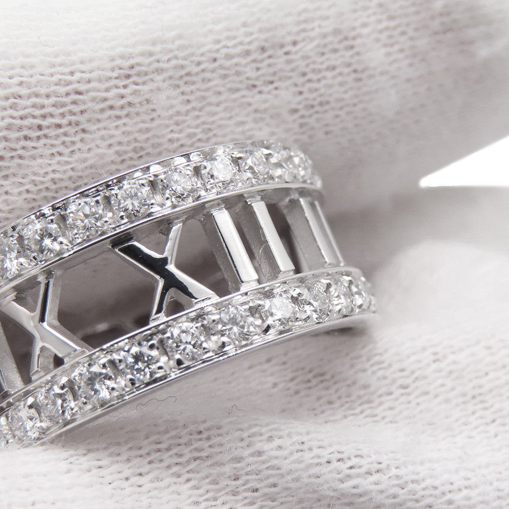 TIFFANY&Co. Atlas Open Ring Size Approximately No. 13 18K White Gold
