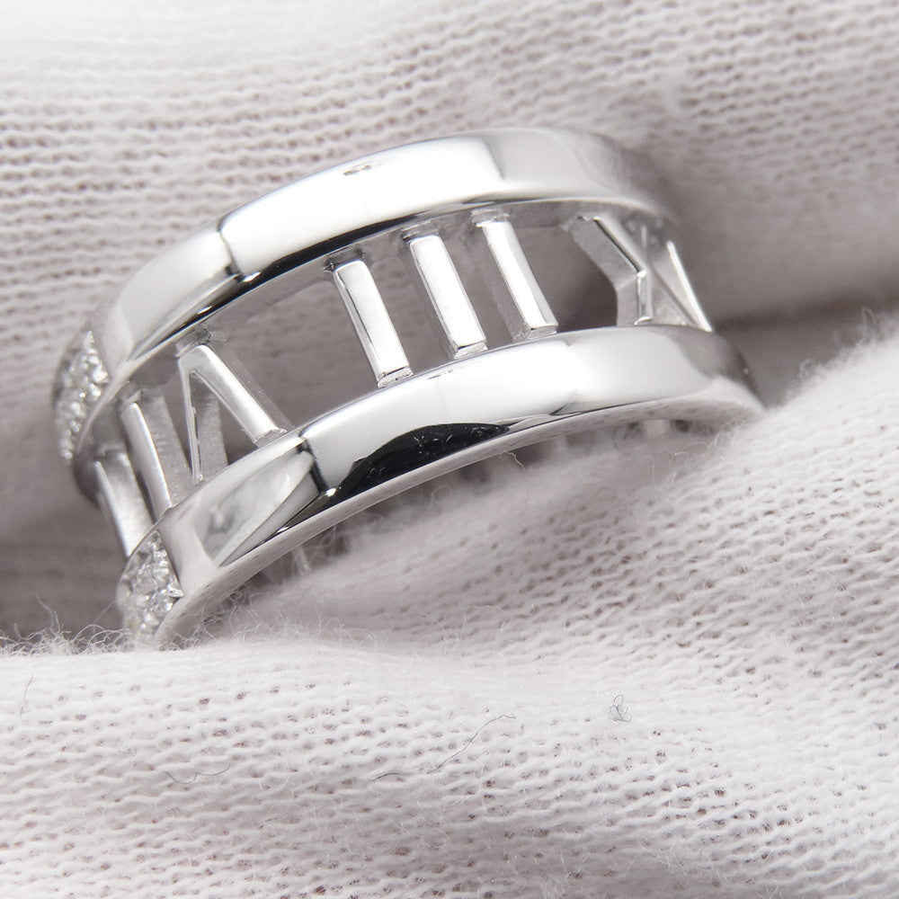 TIFFANY&Co. Atlas Open Ring Size Approximately No. 13 18K White Gold