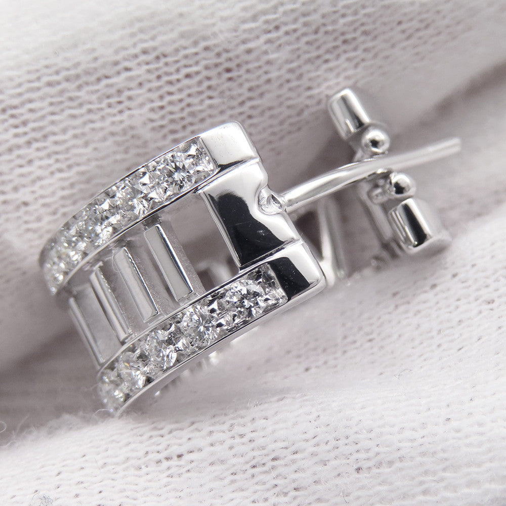 TIFFANY&Co. Atlas Open-A Earrings 18K White Gold