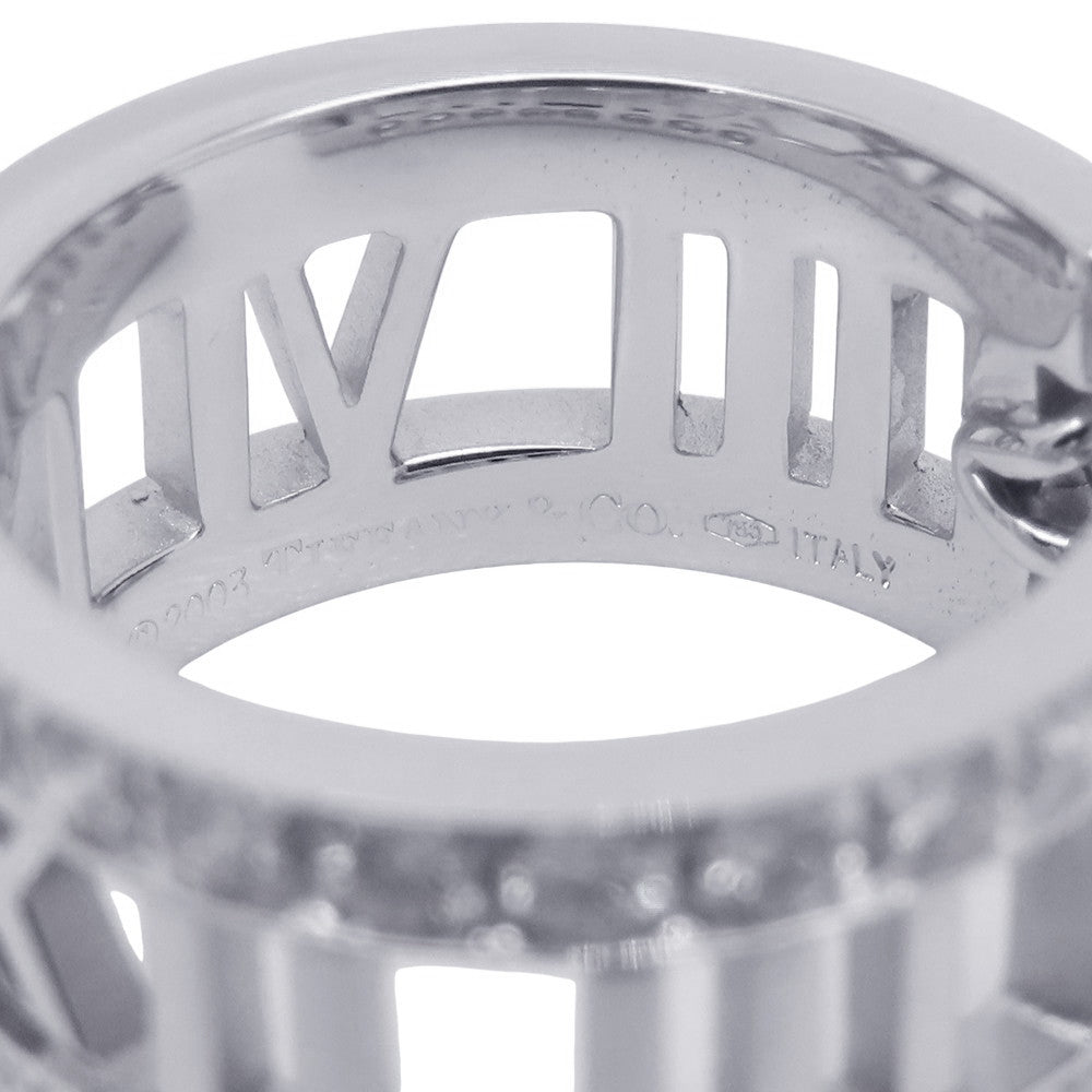 TIFFANY&Co. Atlas Open-A Earrings 18K White Gold