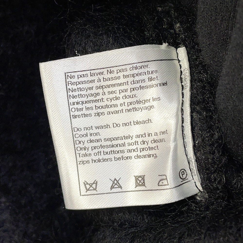 CHANEL Knit coat Size 36 BlackP50484 Alpaca47% Cashmere35% Nylon16% Wool 2%