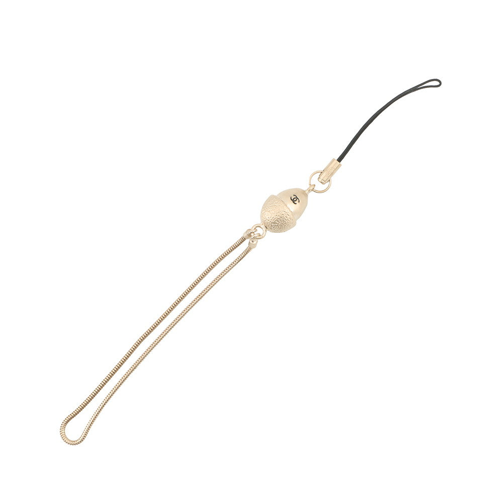 CHANEL Acorn motif keychainA30366 Gold Plated