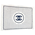 CHANEL CC Logo Blanket White/Black Cotton100%