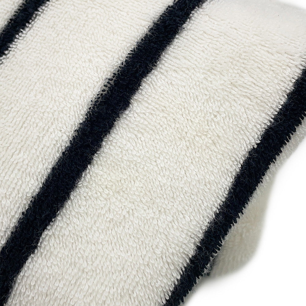 CHANEL CC Logo Blanket White/Black Cotton100%