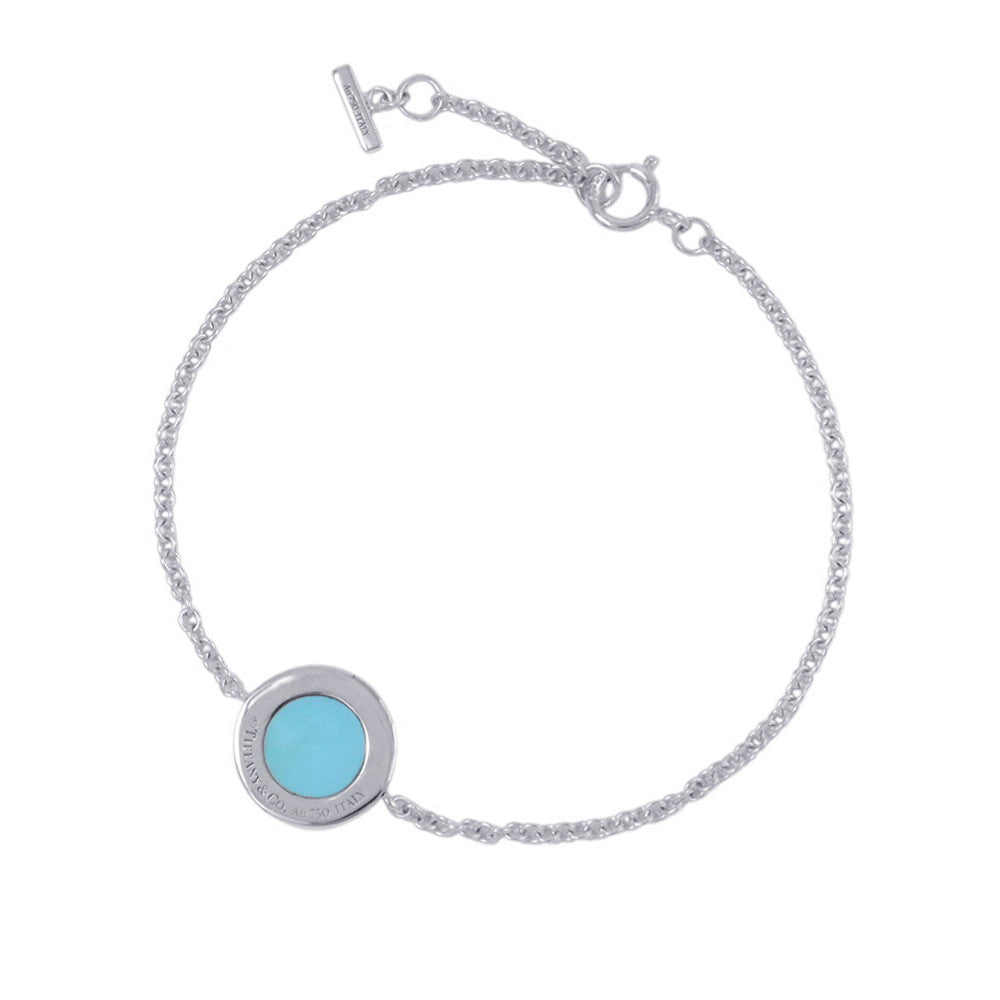 TIFFANY&Co. T TWO Circle Bracelet 18K White Gold