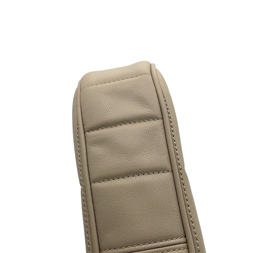 CELINE Matelasse Mono Chrome Chainshoulder Bag Beige111273EPZ Leather