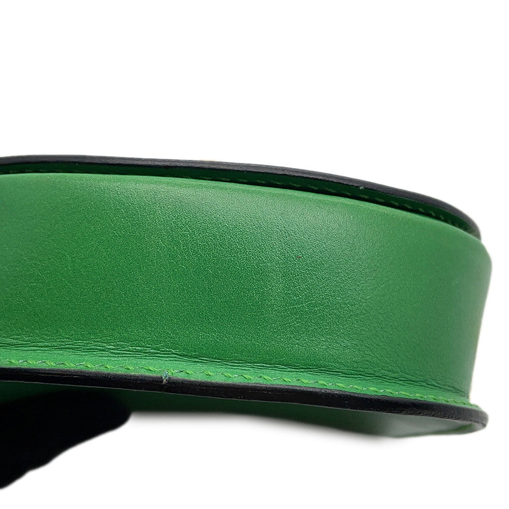 CELINE Star Ball ChainShoulder Bag Green Leather
