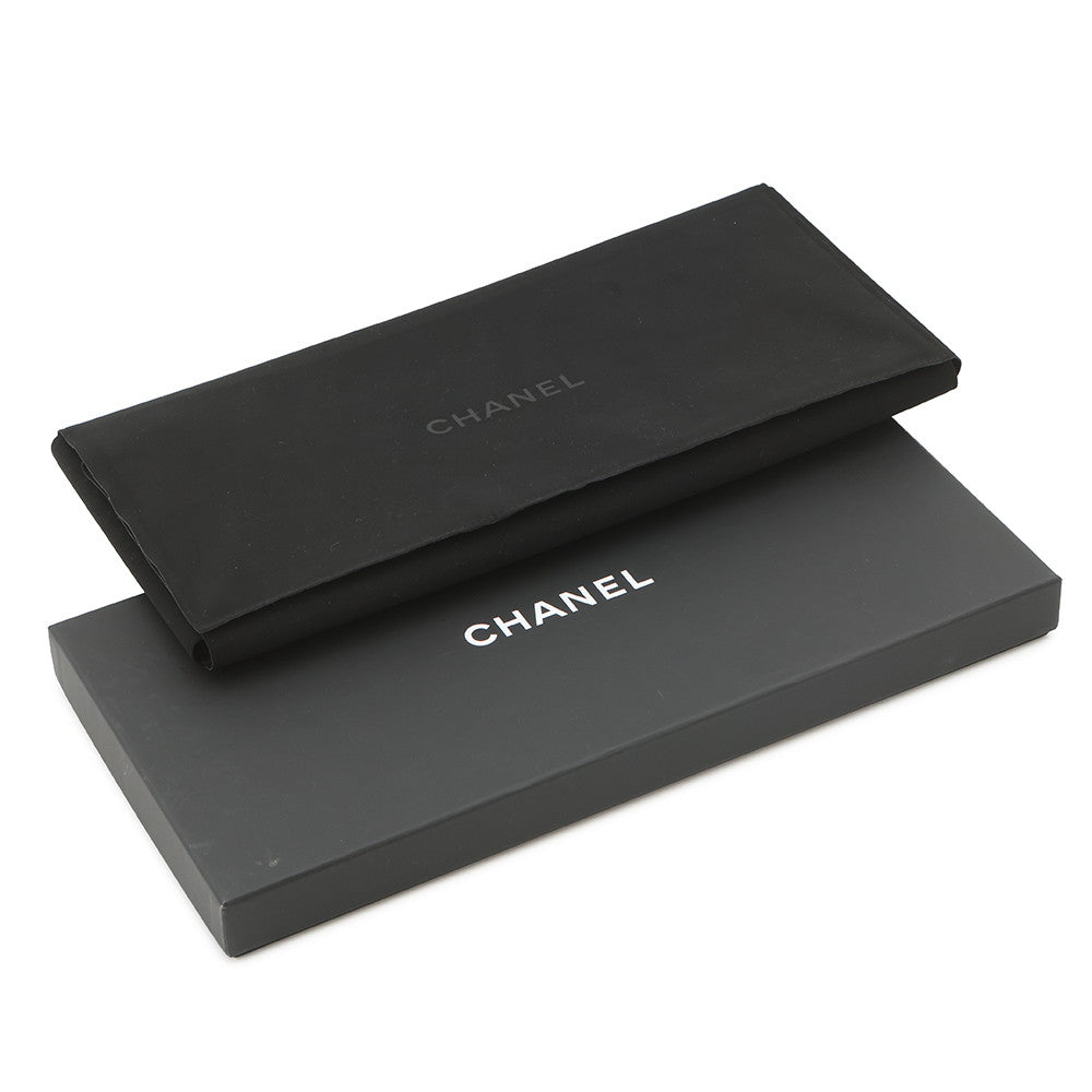 CHANEL CC Logo ChainBelt Black Leather Metal