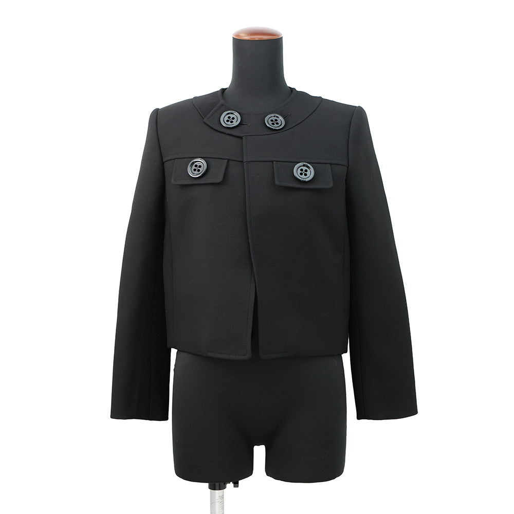 CELINE Brompton Jacket Size 34 BlackRV045066V Wool 100%