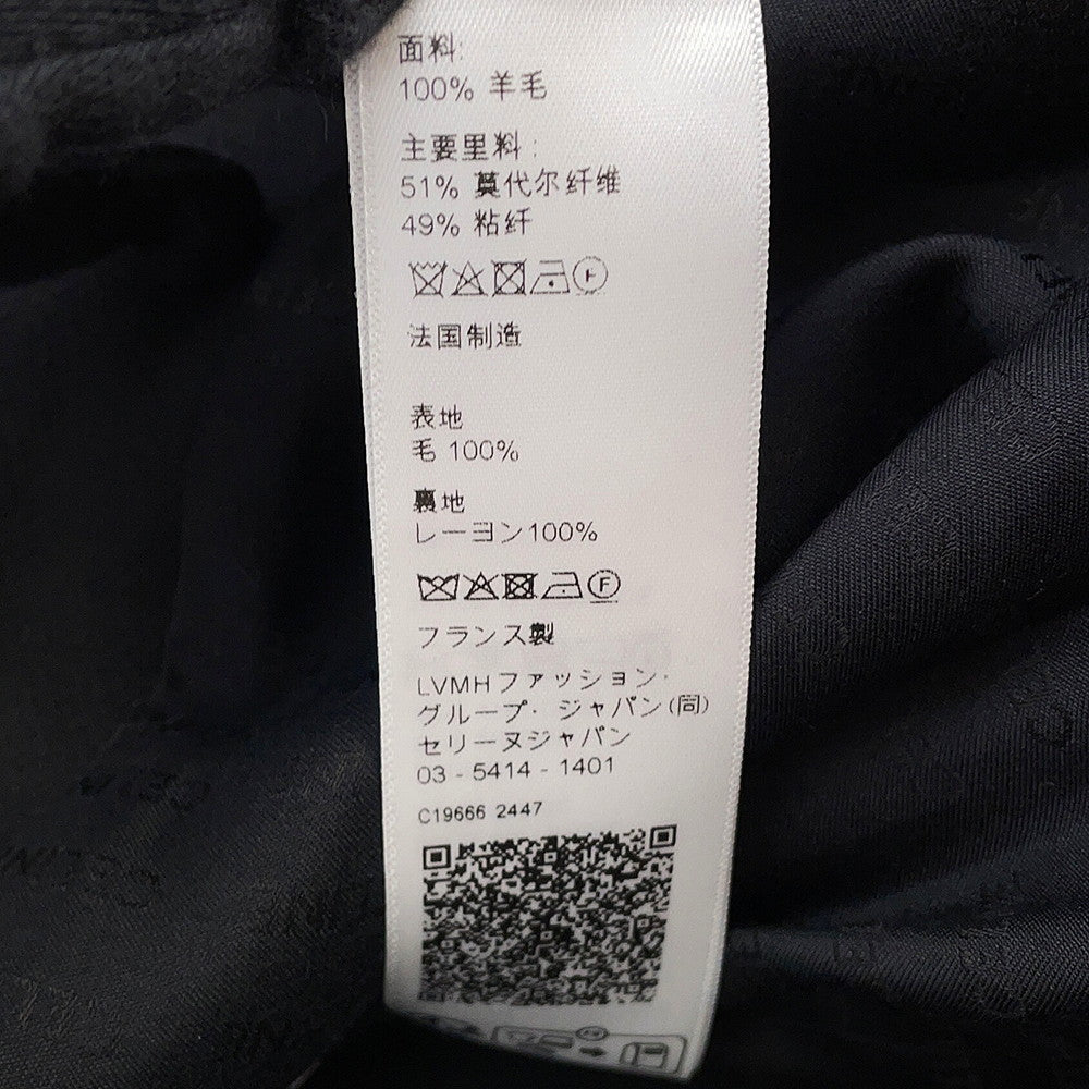 CELINE Brompton Jacket Size 34 BlackRV045066V Wool 100%