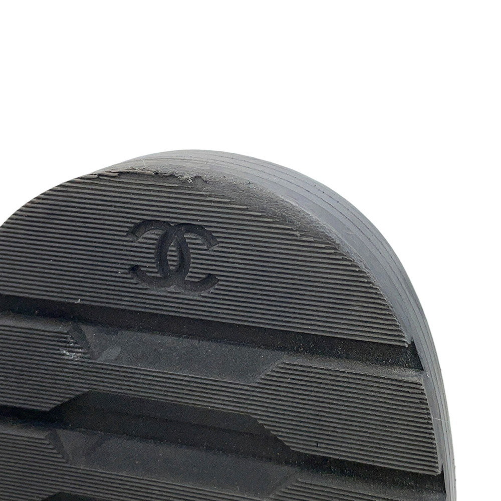 CHANEL Matelasse short boots BlackG36424 Leather Size 37.5C