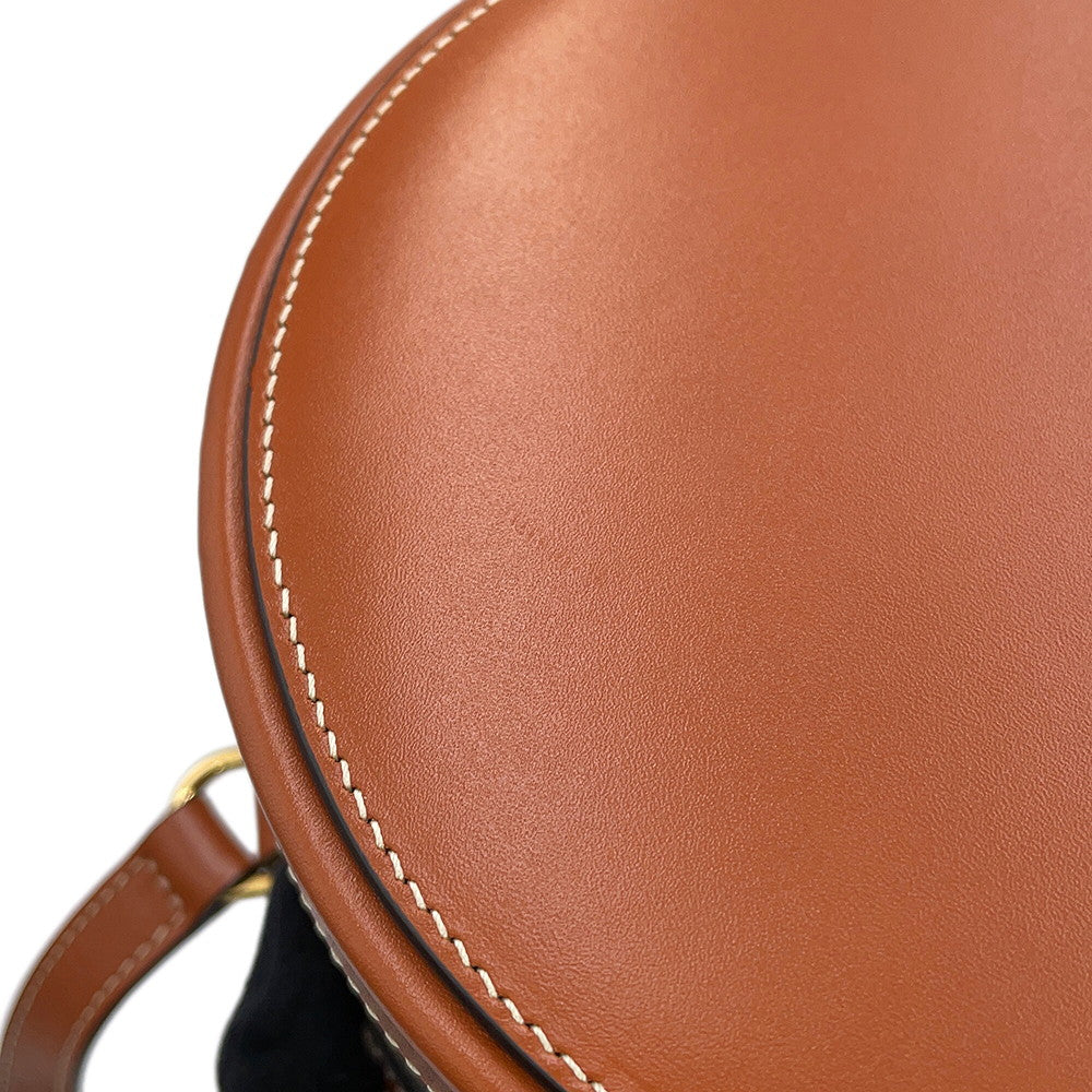CELINE Triomphe Tambour Tan195192 PVC Leather Size Medium