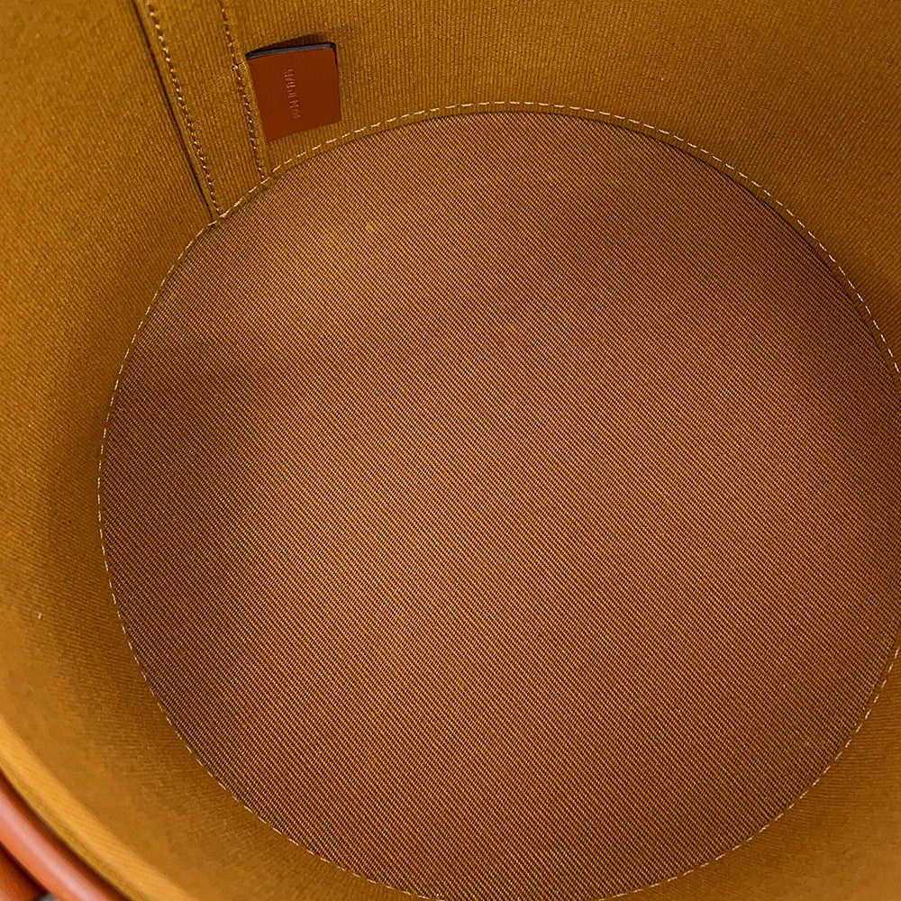 CELINE Triomphe Tambour Tan195192 PVC Leather Size Medium