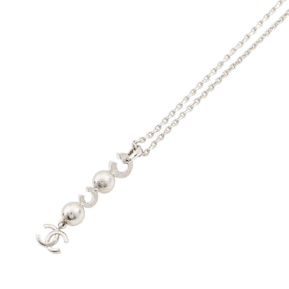 CHANEL CC Logo Faux Pearl Rhinestone NecklaceABF722 Metal Faux Pearl Rhinestone