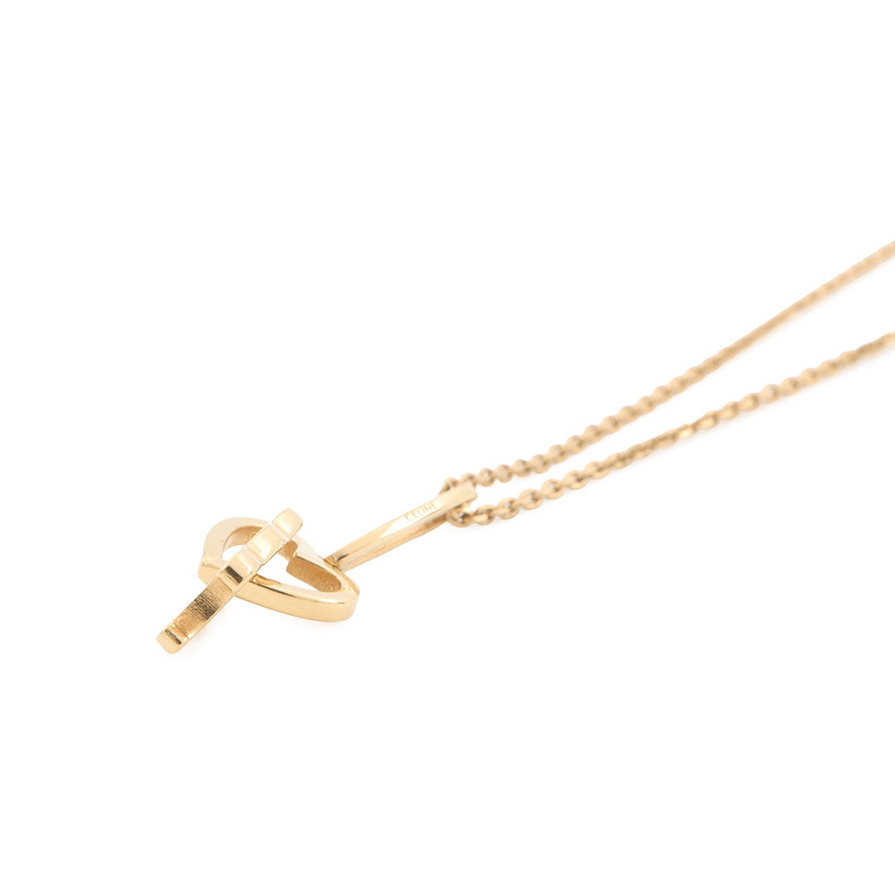 CELINE Triomphe Necklace Gold Gold Plated