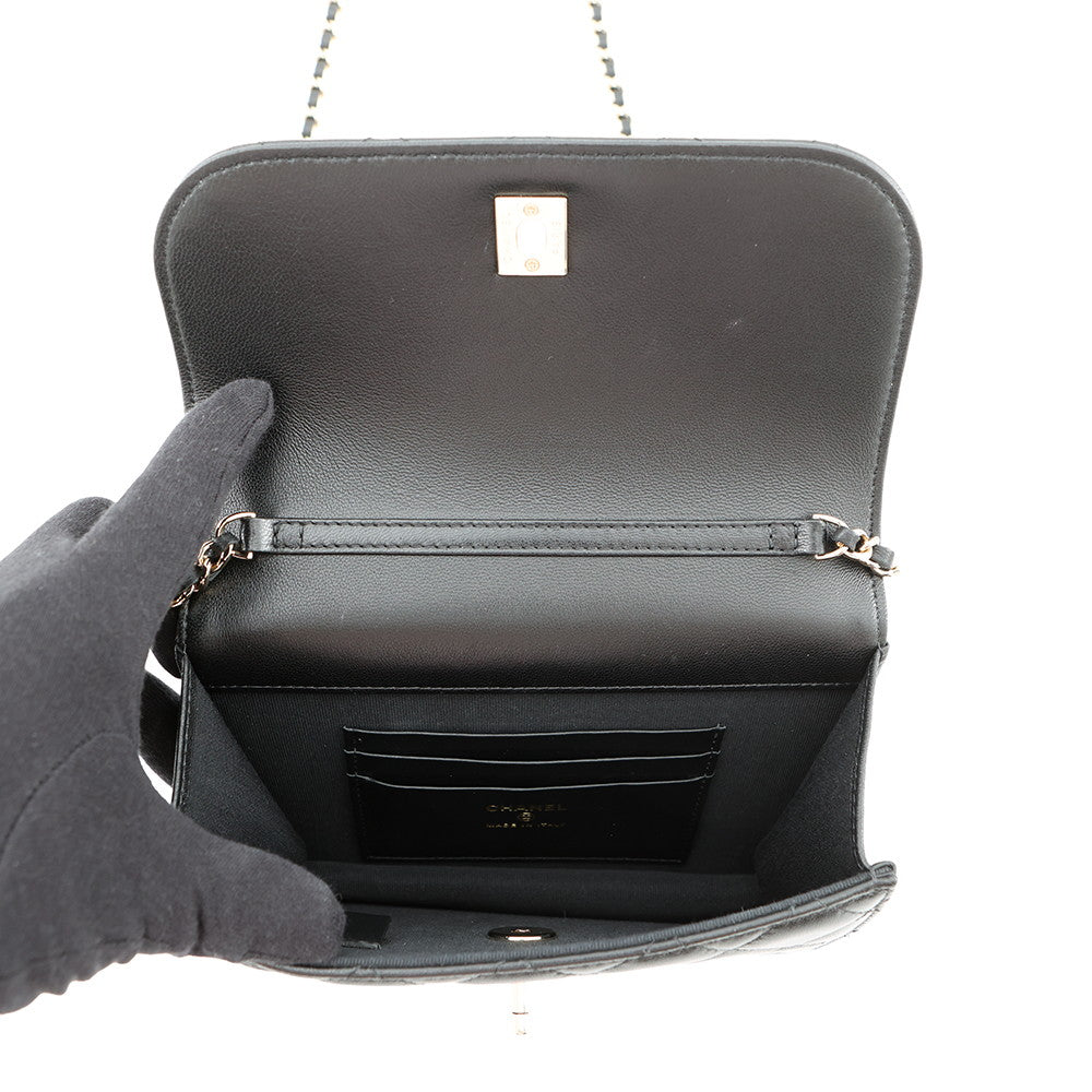 CHANEL ChainClutch Bag BlackAP4976 Lambskin