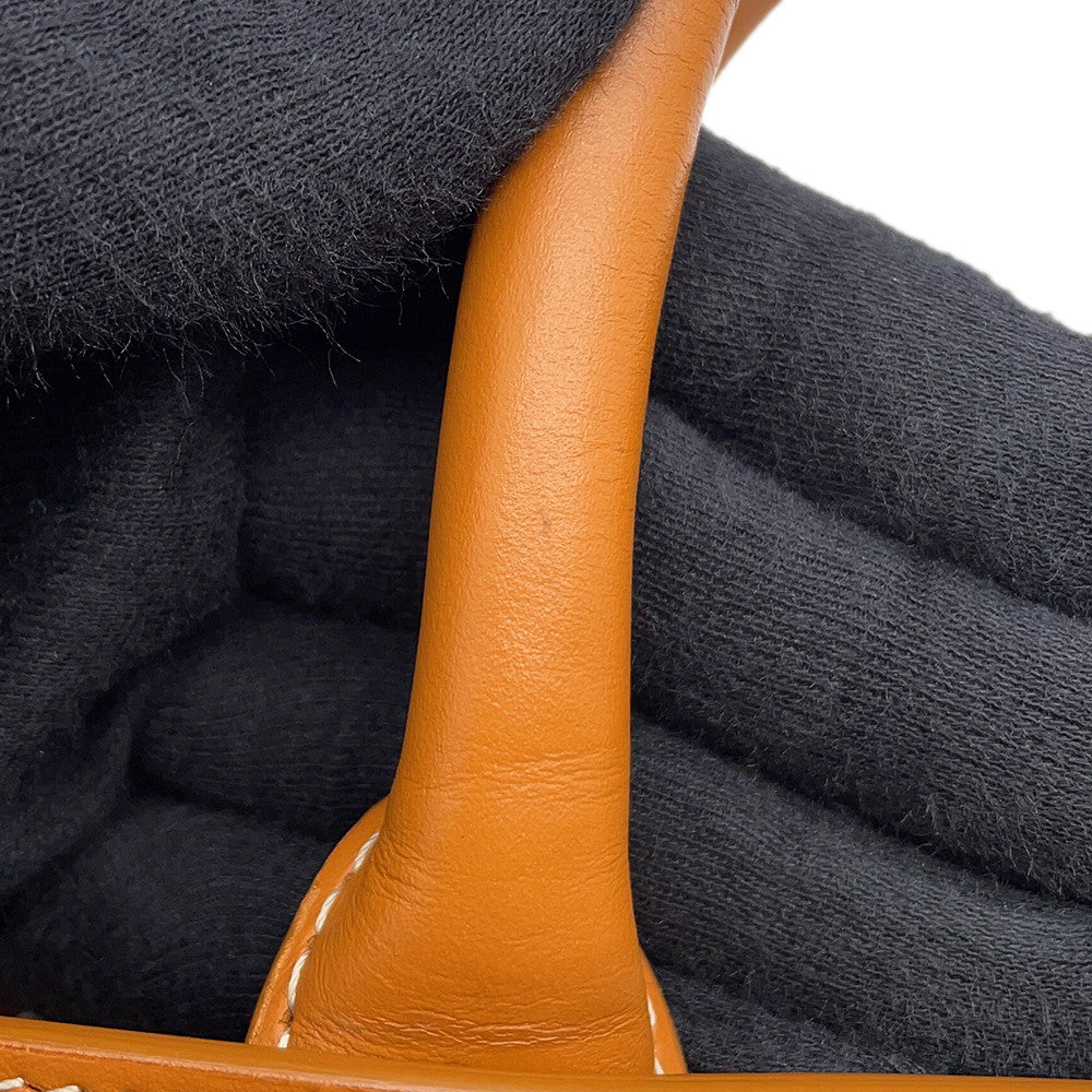CELINE Vertical hippopotamus Natural/Tan192082 Canvas Leather Size Small