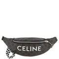 CELINE Triomphe belt bag Brown/Black/White195972 PVC
