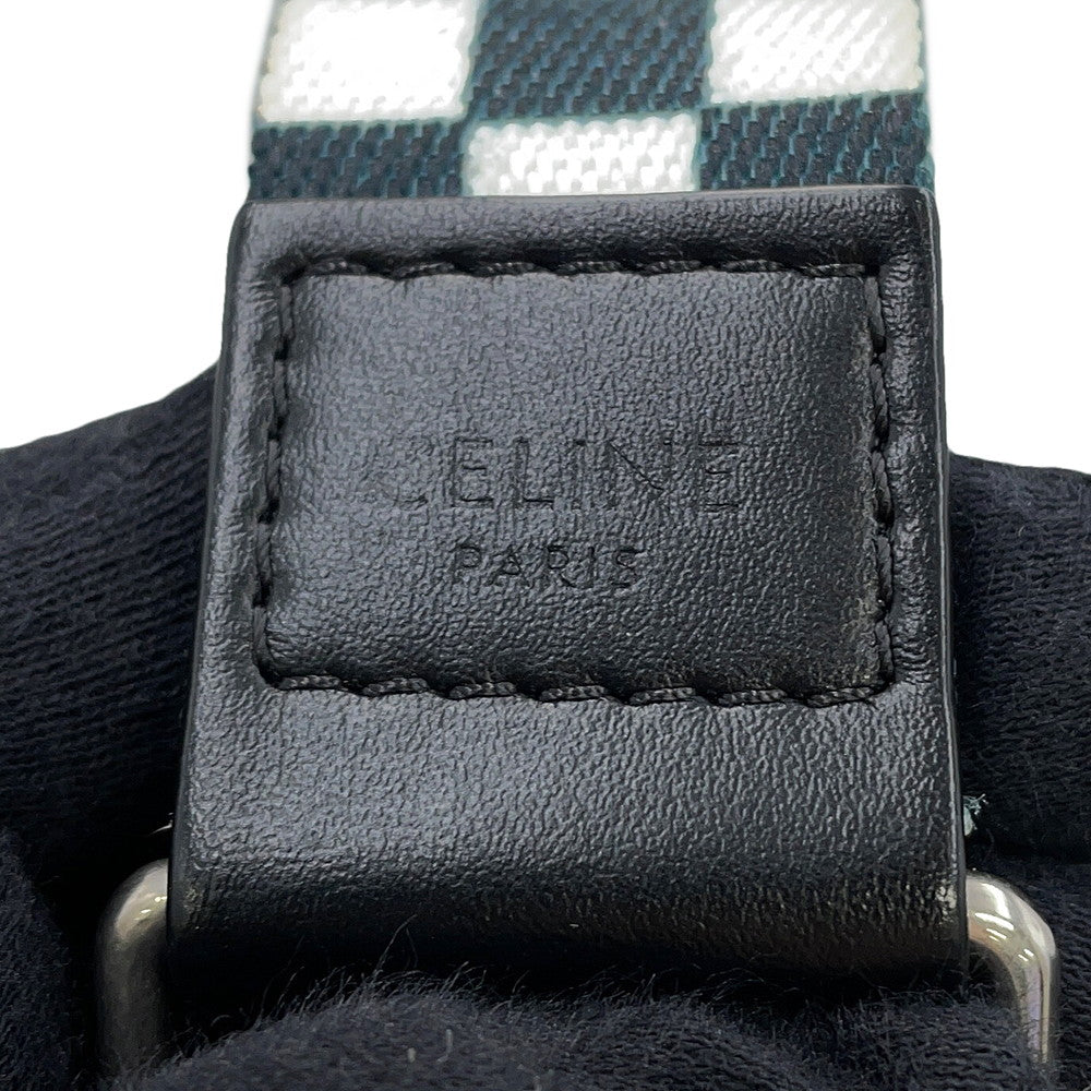 CELINE Triomphe belt bag Brown/Black/White195972 PVC
