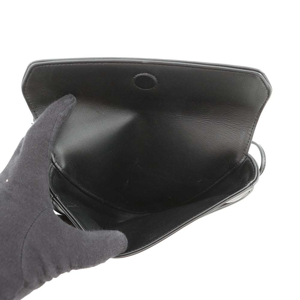 CELINE Triangle Shoulder Bag Black19590 Leather