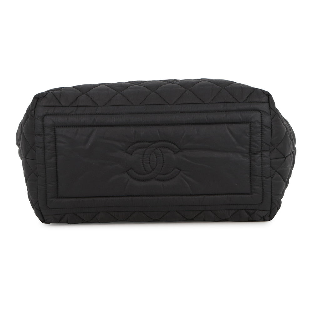 CHANEL Coco Cocoon Handbag BlackA48610 Nylon Size PM