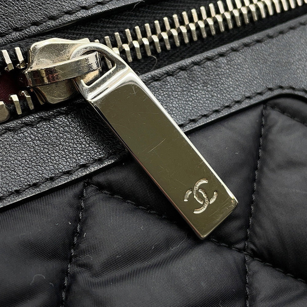 CHANEL Coco Cocoon Handbag BlackA48610 Nylon Size PM