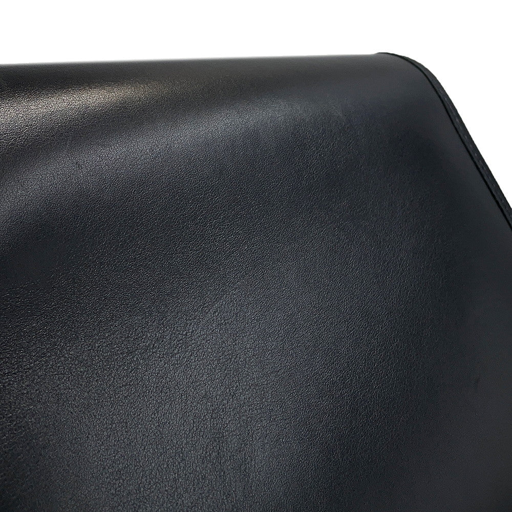 CELINE Triomphe Busas Shoulder Bag Black114453 Leather Size Medium