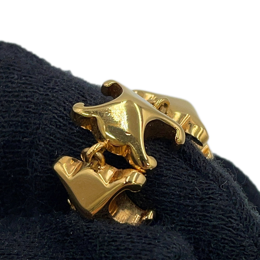 CELINE Triomphe Studded Long Earrings461FC6BRA.35OR Gold Plated