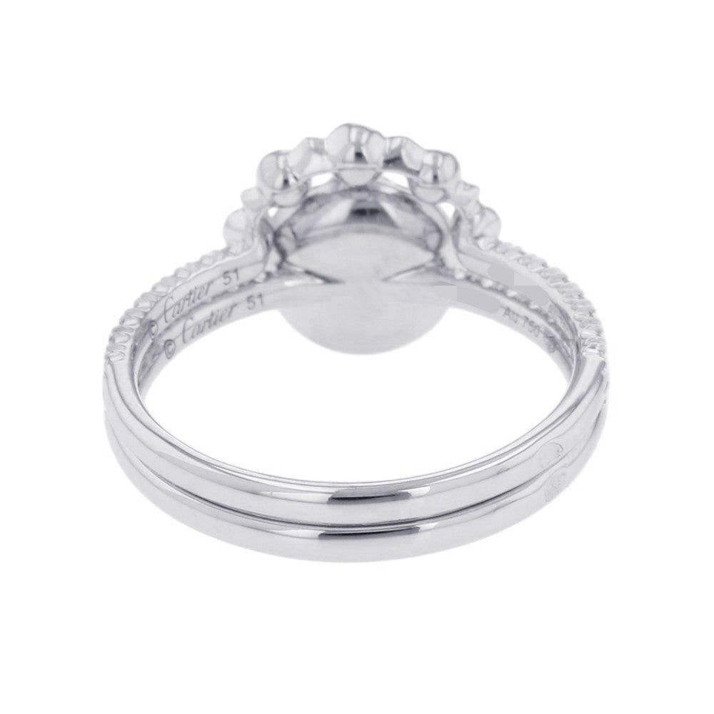CARTIER Etincelle De Cartier Double Ring Size 51/#11B4223151/B4223100 18K White Gold